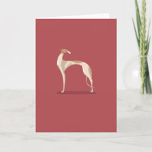 Elegant greyhound gift card