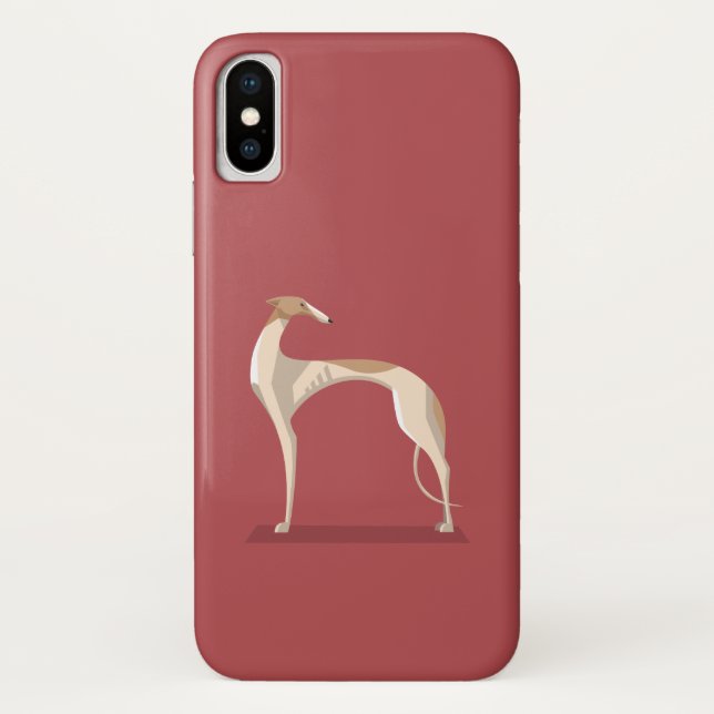 Elegant greyhound phone case (Back)