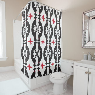 Elegant Greyhound Shower Curtain