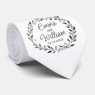 Elegant groom neck tie