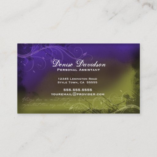 Customizable Elegant Grunge Business Card