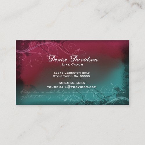 Elegant Grunge Business Card 2