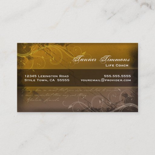 Customizable Elegant Grunge Business Card 3