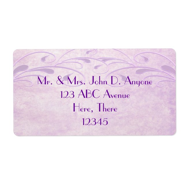 Elegant Grunge Floret Label (Front)