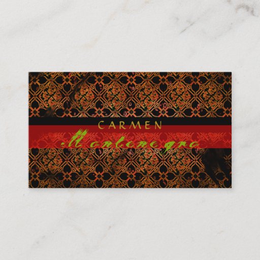 Customizable Elegant Grunge Retro Business Card Template