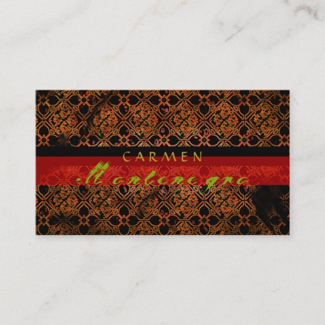 Elegant Grunge Retro Business Card Template (Front)