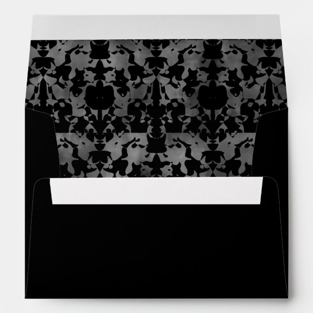 Elegant grunge wedding envelope (Back (Bottom))