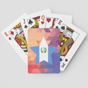 Elegant Guatemala flag heart Poker Cards