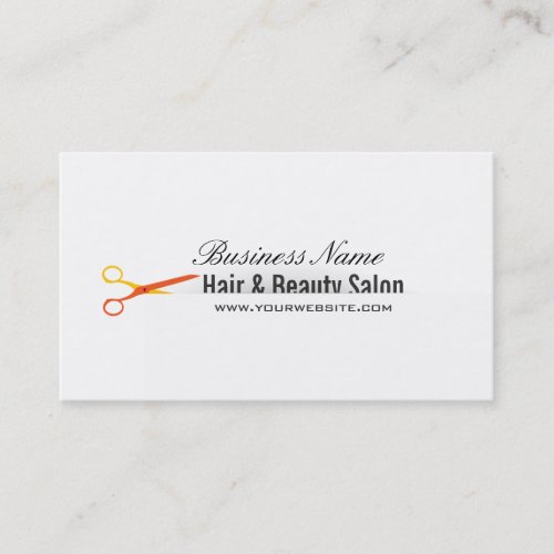 Elegant Hair &amp; Beauty Business Card