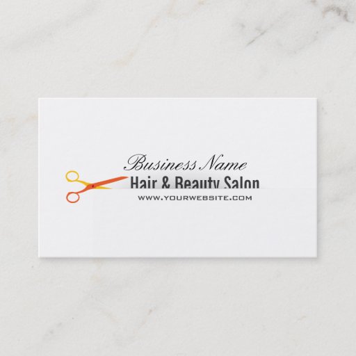 Customizable Elegant Hair &amp; Beauty Business Card