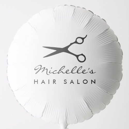 Elegant hair salon and barber shop logo custom balloon