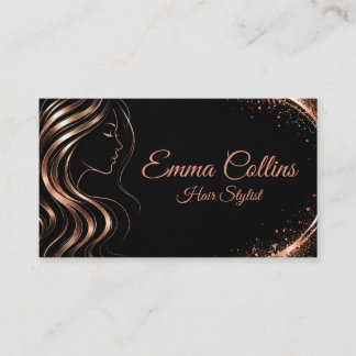 Elegant Hair Salon Business Card