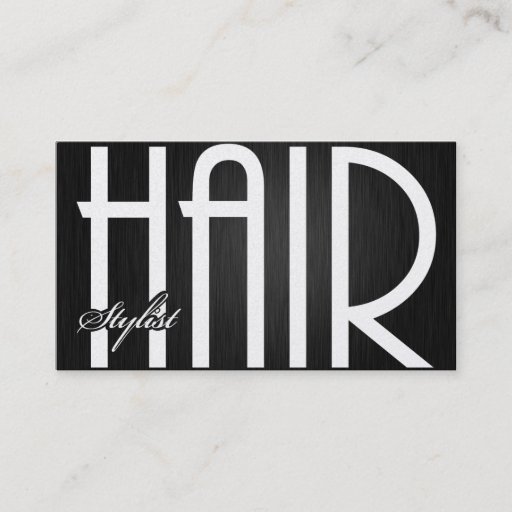 Customizable Elegant Hair Stylist Business Cards