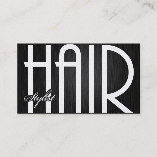 Elegant Hair Stylist Business Cards (Front)