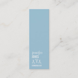 elegant hair stylist modern simple scissors budget mini business card