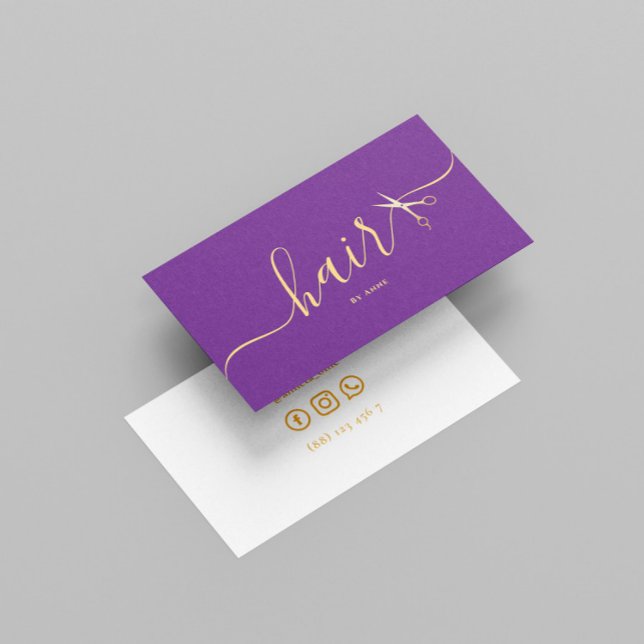 Elegant Hairstylist Wedding  Business Card (Creator Uploaded)