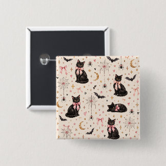 Elegant Halloween Chic Spooky Season Button