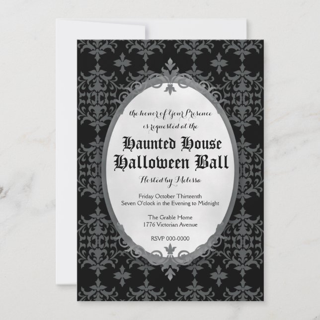 Elegant Halloween Invitation (Front)