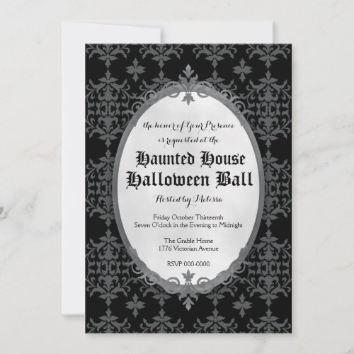 Elegant Halloween Invitation