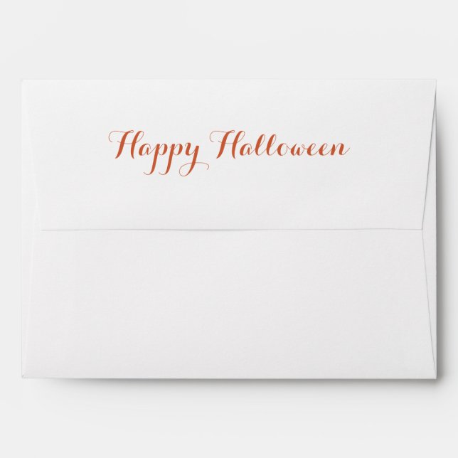 Elegant Halloween Party  Envelope (Back (Top Flap))