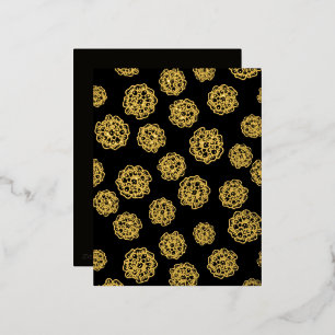 Elegant Halloween Party Invitation Foil Enclosure Card
