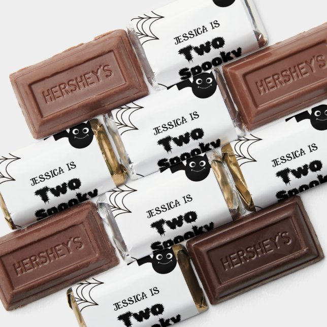 Elegant Halloween two spooky second Birthday party Hershey's Miniatures (Assorted)