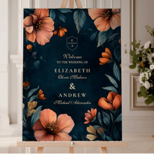 Elegant Halloween Wedding Foam Board