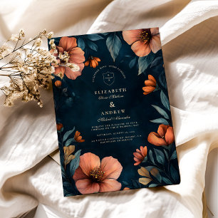 Elegant Halloween Wedding Invitation