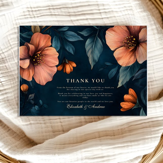 Elegant Halloween Wedding Thank You Card (Creator Uploaded)