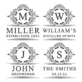 Elegant Hamilton Etched 12 Oz. Whiskey Glass (Designs)