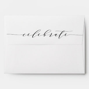 Elegant Hand-Lettered Celebrate Envelope