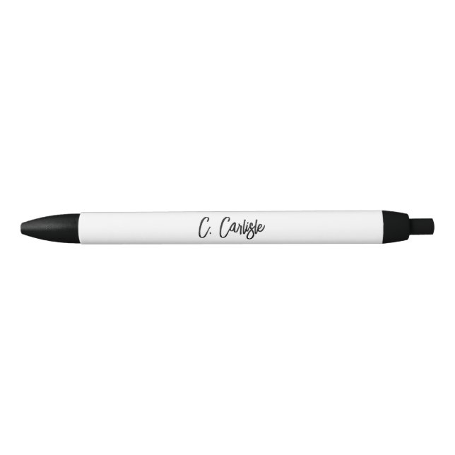 Elegant Hand-Lettered Modern Script Personalized Pen (Front)