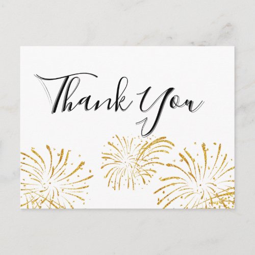 Elegant Hand Lettering ThankYou Postcard