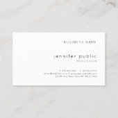 Elegant Hand Script Modern Simple Template Trendy Business Card (Back)