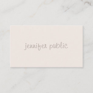 Elegant Hand Script Professional Minimal Template Business Card