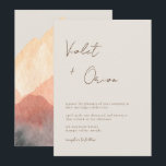 Elegant Hand-Written Mountains Wedding Invitation<br><div class="desc">Elegant Hand-Written Mountains Wedding Invitation</div>