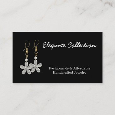 elegant handcrafted Jewelry maker Business Cards