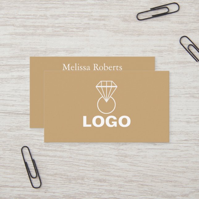 Elegant Handmade Jewelry or Jewellery Designer Business Card (Front/Back In Situ)