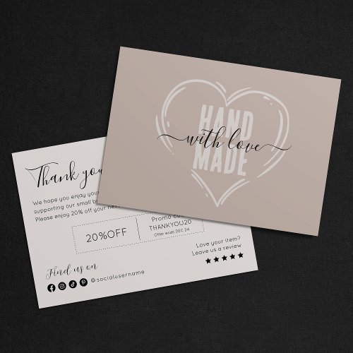 Elegant Handwritten Business Thank You Discount