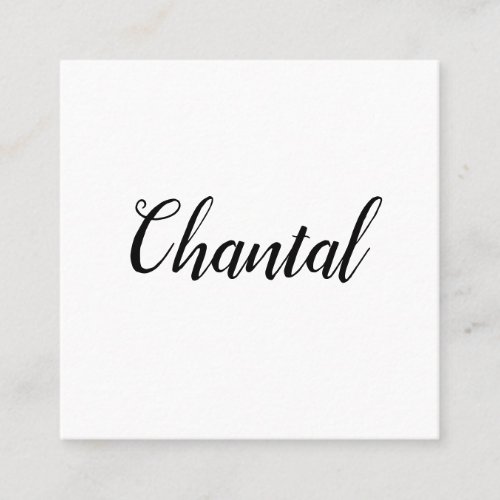 Elegant handwritten font minimalist business cards