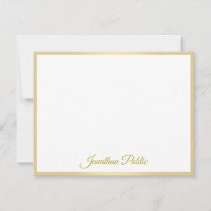 Elegant Handwritten Gold Script Name Template