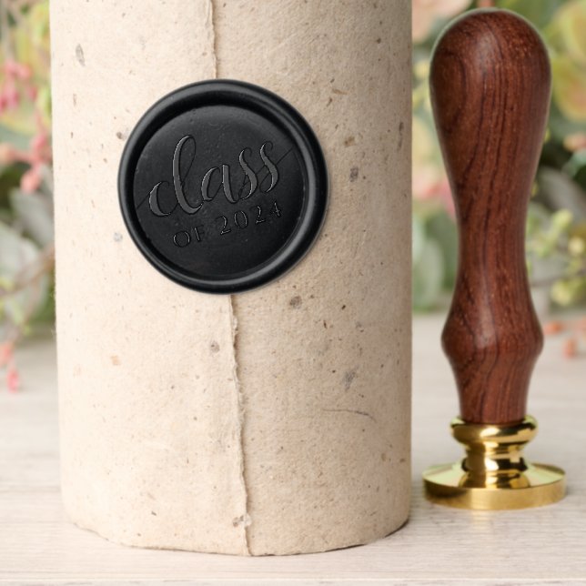 Elegant Handwritten Graduating Class of 202X Wax Seal Stamp (Insitu (Parchment))