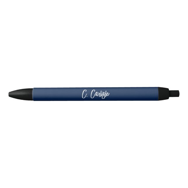 Elegant Handwritten Modern Script Personalized Pen (Front)