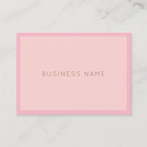 Elegant Handwritten Name Pink Gold Modern Plain Business Card