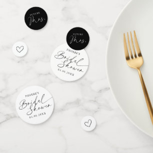 Elegant Handwritten Script Bridal Shower Confetti