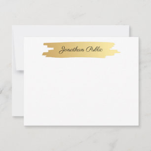 Elegant Handwritten Script Gold White Template