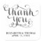 ELEGANT HANDWRITTEN SCRIPT THANK YOU STICKERS