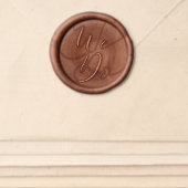 Elegant Handwritten Script We Do Wedding Wax Seal Wax Seal Sticker (Front)