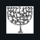 Elegant Hanukkah Menorah Candle Rubber Stamp<br><div class="desc">This elegant Hanukkah menorah will add a touch of elegance to your holiday mailings and gifts. Designed by world renowned artist Tim Coffey.</div>