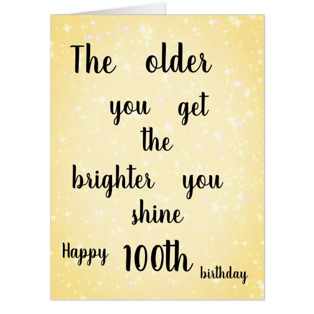 Elegant Happy 100th Birthday Card | Zazzle